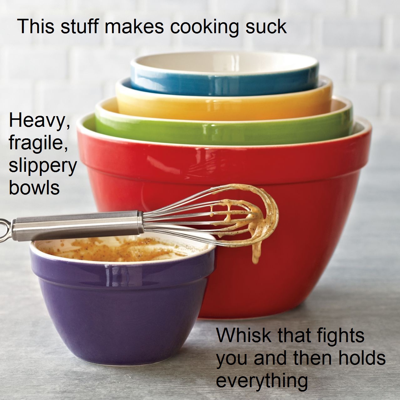 Don't buy ceramic bowls
